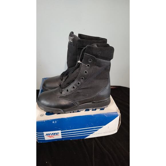Hi-Tec Magnum Junior Tactical Boots Black Leather Size 6 Mens New In Box... main image 5